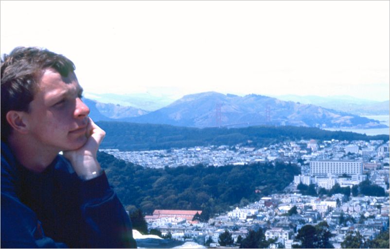Eric looking at SF downtown